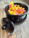 Sugar Hard Candy Edible Cauldron Jar Cake Topper or Candy Holder Gift