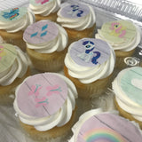 Vanilla Cupcakes with Edible Images for Local Pickup in STL