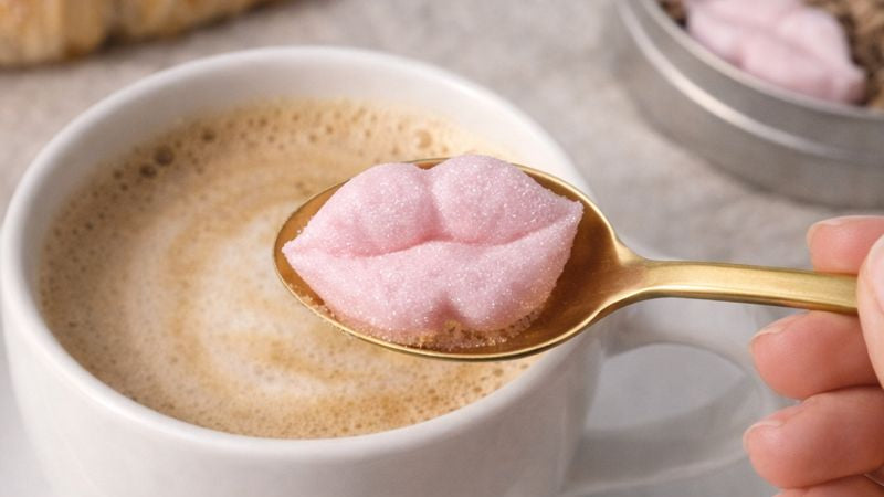 Sugar Lips™ Edible Sugar Lips for Coffee, Cocktails & Desserts