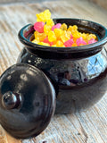 Sugar Hard Candy Edible Cauldron Jar Cake Topper or Candy Holder Gift