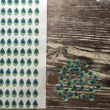 Miniature Edible Peacock Feathers on Wafer Paper - Never Forgotten Designs