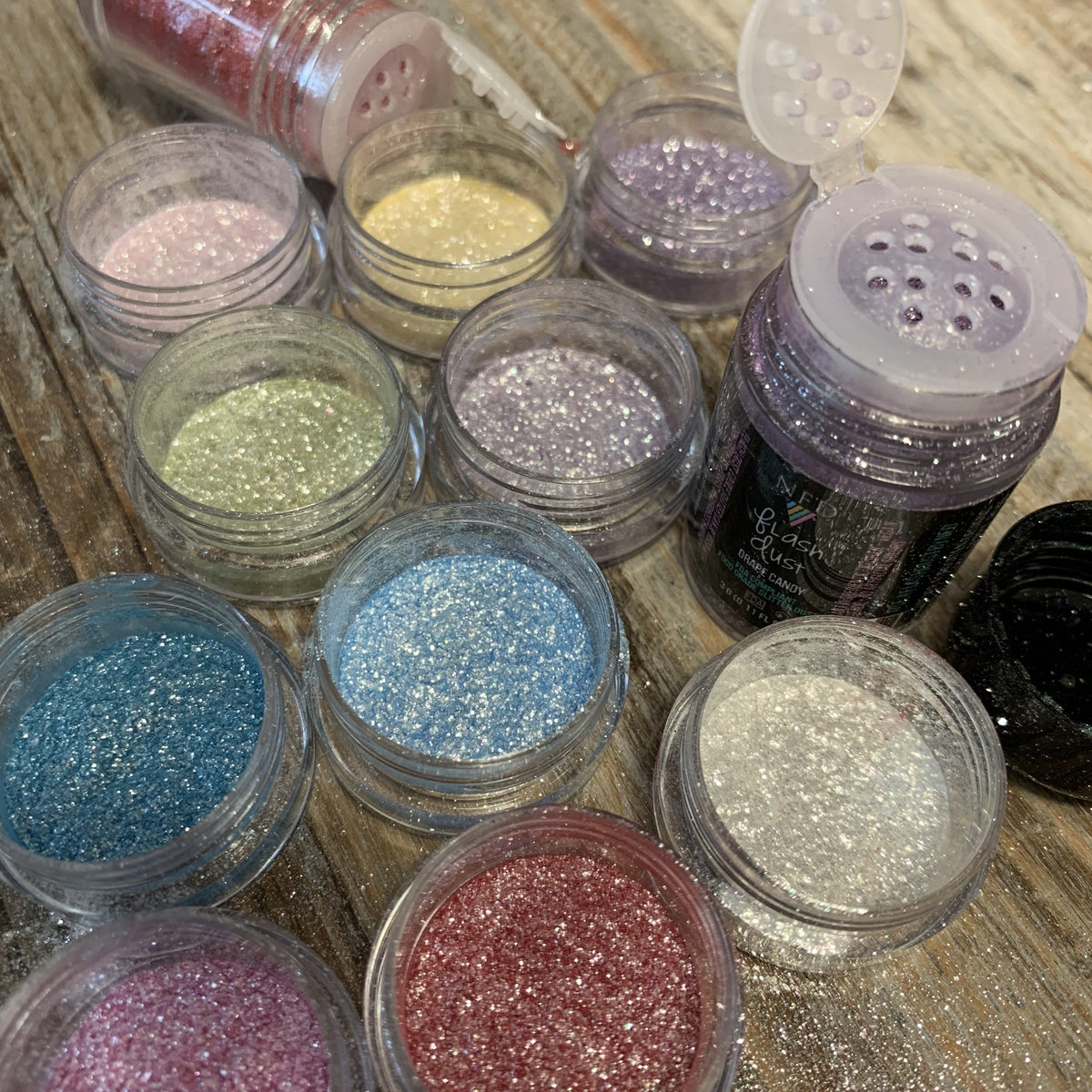 Flash Dust ™ Edible Glitter All 14 Color Set – Sugar Art Supply