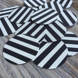 Black & White Striped Edible Images