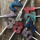 Number Lollipop Cake Toppers