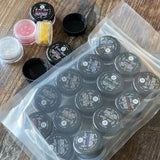 Sampler Flash Dust ™ Natural Edible Glitter with No Red 3 Sets