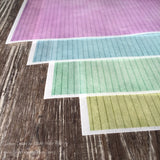 Colorful Pinstripe Designs on Edible on Wafer Paper