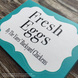 Premium Printed Custom Egg Carton Labels Personalized with Your Information