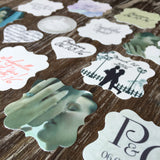 Pre Cut Edible Ornate Squares on Frosting Paper
