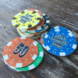 Edible Personalized Poker Chips for Gambling Casino Party