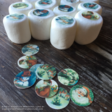Custom Design Your Own Edible 0.75" Round Image Toppers for Marshmallows - 2 Dozen