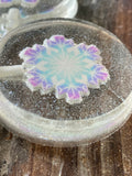 Frozen Lollipops with Sugar Snowflakes Encased in Hard Candy