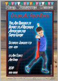 Super Hero Photo Invitation Design - Never Forgotten Designs