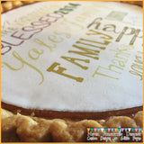 Custom Design Your Own Edible 7.5" Image Toppers for Pies & Cheesecakes