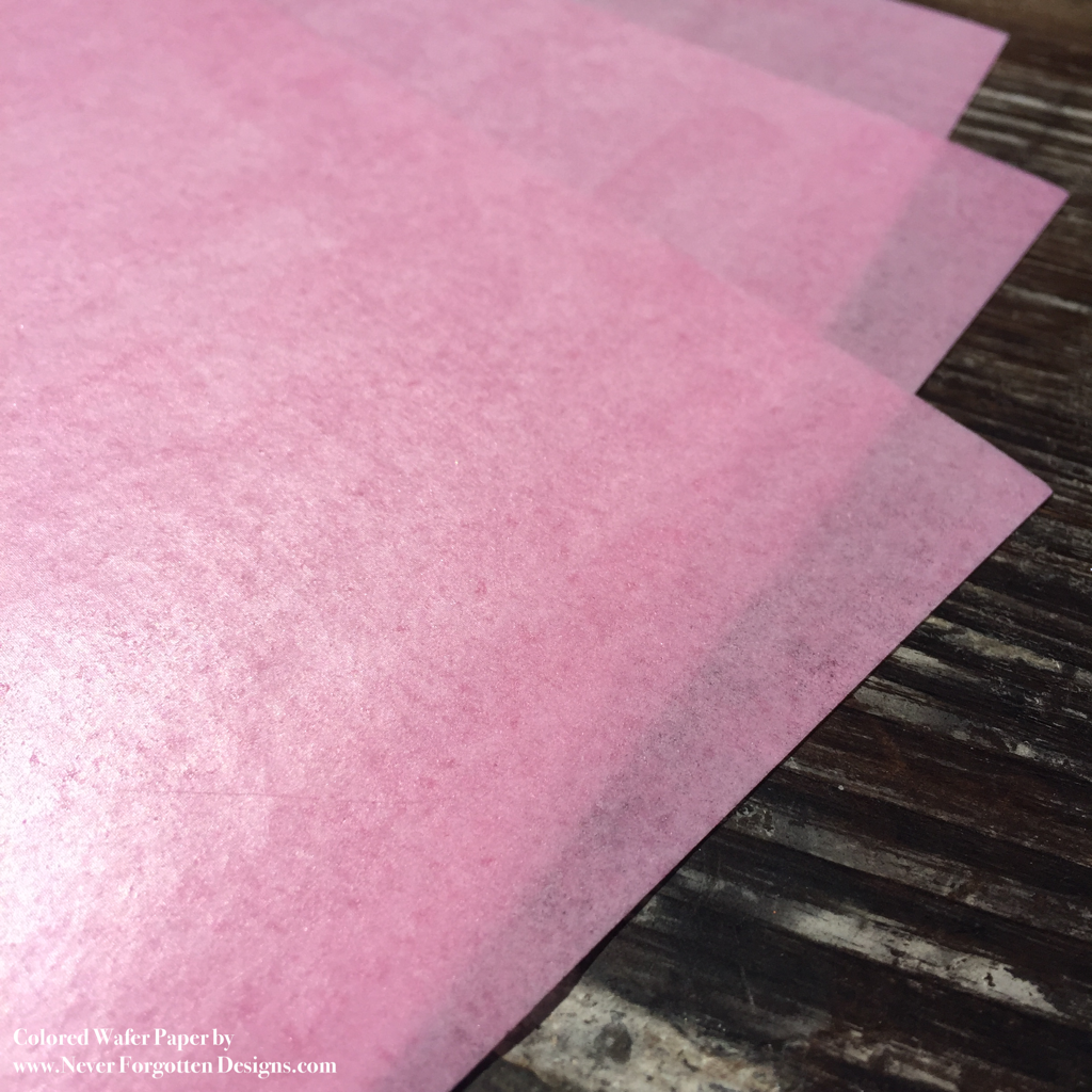 Pink Premium Edible Wafer Paper 10pk