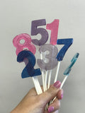 Number Lollipop Cake Toppers