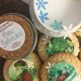 Antique Gold Edible Snowflakes Sprinkles Infused with Gold Flash Dust Glitter for Food & Drinks