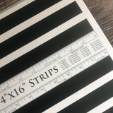 Custom Colored Black & White Striped Edible Cake Wraps© Images