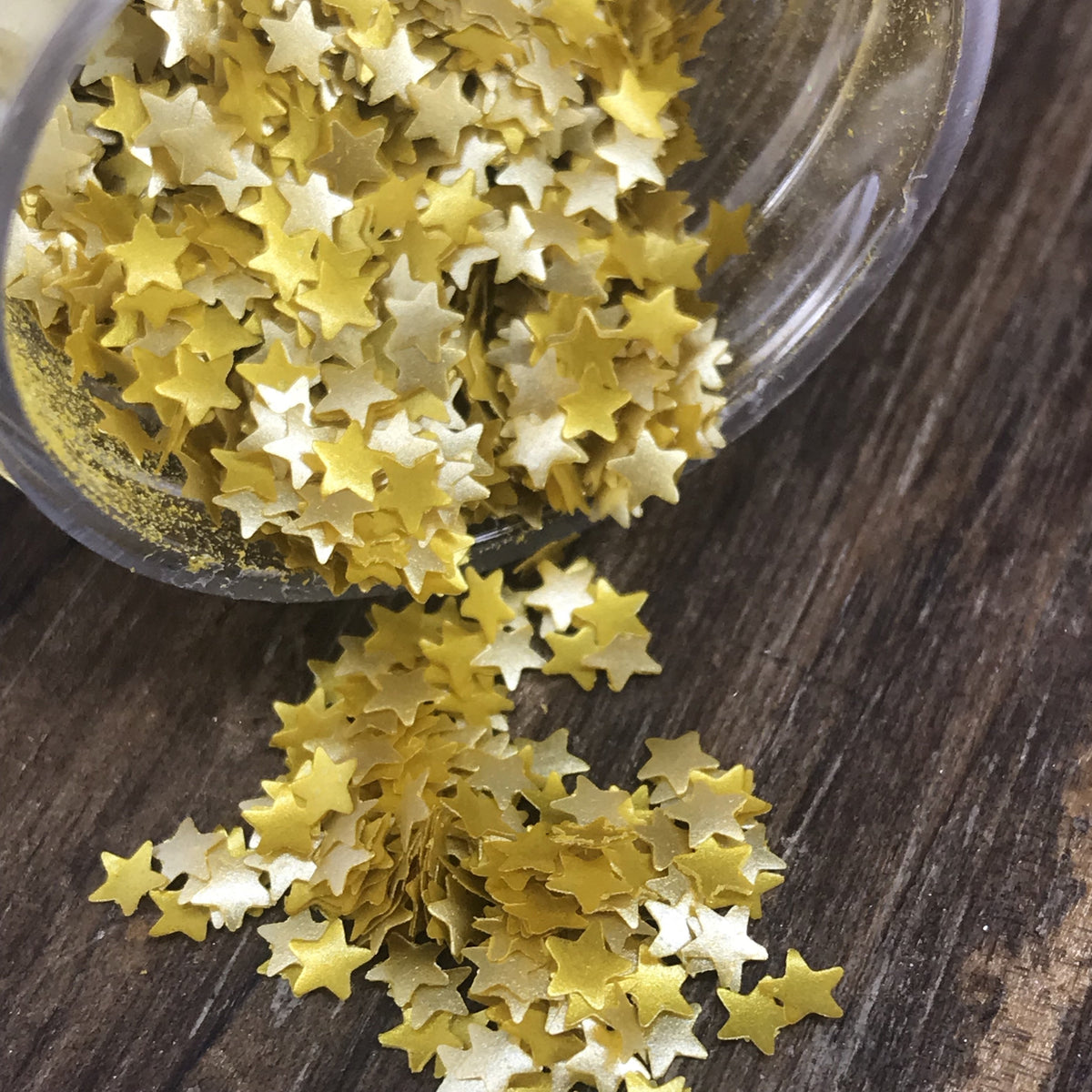 Sprinkle Pop Edible Gold Glitter Stars - The Kitchen Table