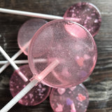 Custom Strawberry Magic Lollipops