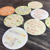 Autumn Themed Edible Image Cookie Toppers