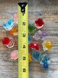 Mini Hard Candy Crystal Cluster Cupcake Toppers
