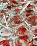 Bloody Lollipop Killer Spatter Fingerprint Hard Candy Lollipops