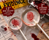 Bloody Lollipop Killer Spatter Fingerprint Hard Candy Lollipops