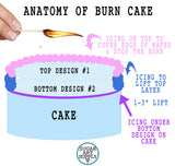 Burn Cake Edible Image Custom Designs