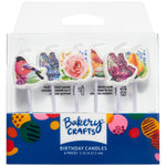 Butterfly Garden Candle Set with Bird, Flower and Butterflies - 6 Count