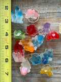 Mini Hard Candy Crystal Cluster Cupcake Toppers