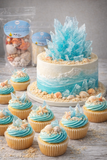 Edible Sugar Seashells – Beach Cake & Cupcake Decorations for Coastal & Mermaid Cakes