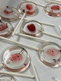 Bloody Lollipop Killer Spatter Fingerprint Hard Candy Lollipops