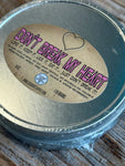 Don't Break My Heart Valentine's Day Dalgona Cookie Games In Tin with Needle for Gift | Candy | Korean Dalgona Candy Recipe Party Favors