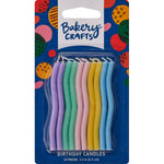 Pastel Wave Shaped Candles