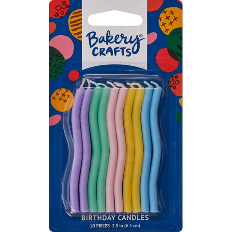 Pastel Wave Shaped Candles