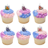 Butterfly Garden Candle Set with Bird, Flower and Butterflies - 6 Count