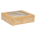 8" x 8" x 2.5" Kraft "Fresh Flavor" Pie Box