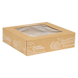 8" x 8" x 2.5" Kraft "Fresh Flavor" Pie Box