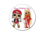 Custom Design Your Own Edible 7.5" Image Toppers for Round Cakes