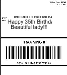 Design Your Own Edible 4x6 Shipping Label for Amazon & Package Cakes