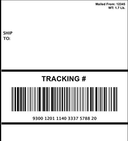 Design Your Own Edible 4x6 Shipping Label for Amazon & Package Cakes