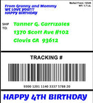 Design Your Own Edible 4x6 Shipping Label for Amazon & Package Cakes
