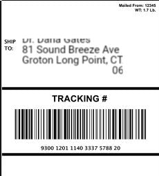 Design Your Own Edible 4x6 Shipping Label for Amazon & Package Cakes