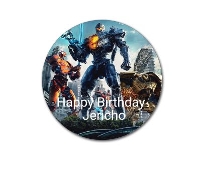 Custom Design Your Own Edible 7.5" Image Toppers for Round Cakes