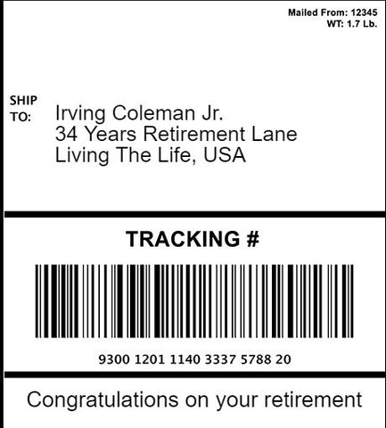 Design Your Own Edible 4x6 Shipping Label for Amazon & Package Cakes