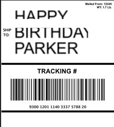Design Your Own Edible 4x6 Shipping Label for Amazon & Package Cakes