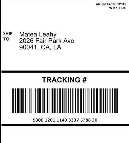 Design Your Own Edible 4x6 Shipping Label for Amazon & Package Cakes