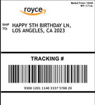 Design Your Own Edible 4x6 Shipping Label for Amazon & Package Cakes