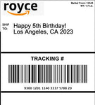 Design Your Own Edible 4x6 Shipping Label for Amazon & Package Cakes