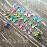 Edible Colorful Miniature Butterflies on Wafer Paper